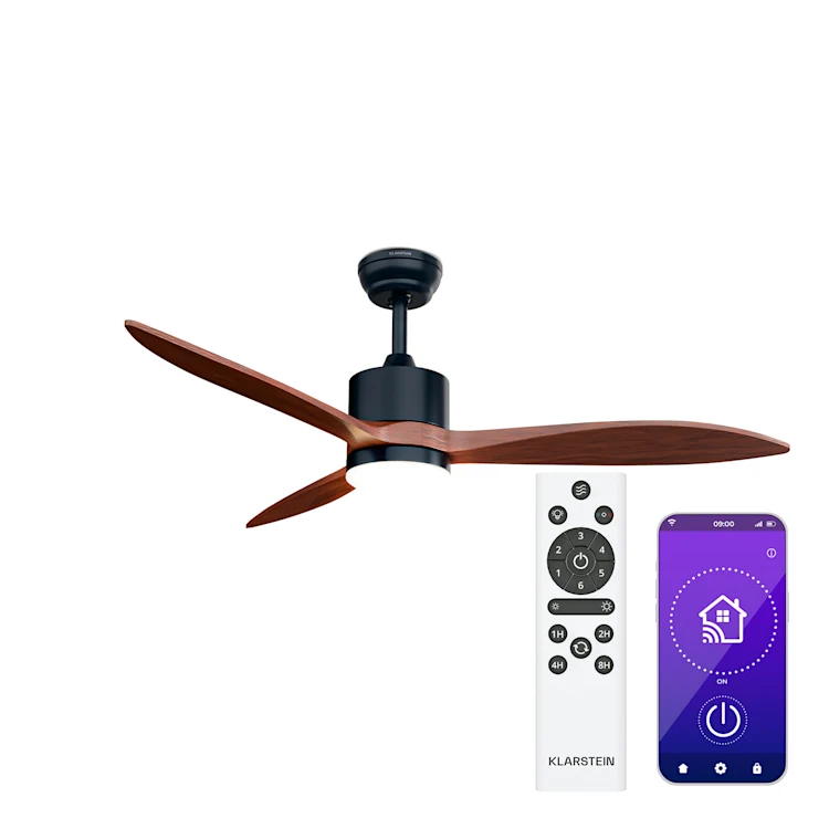 پنکه سقفی هوشمند کلارشتاین آلمان  klarstein SkyBreeze Smart - قطر 132 سانتی‌متر مناسب برای فضای داخلی
